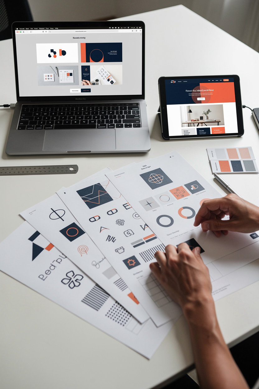 GR8 Design portfolio showcase - custom logo design, branding, and web design projects for New York startups and small businesses